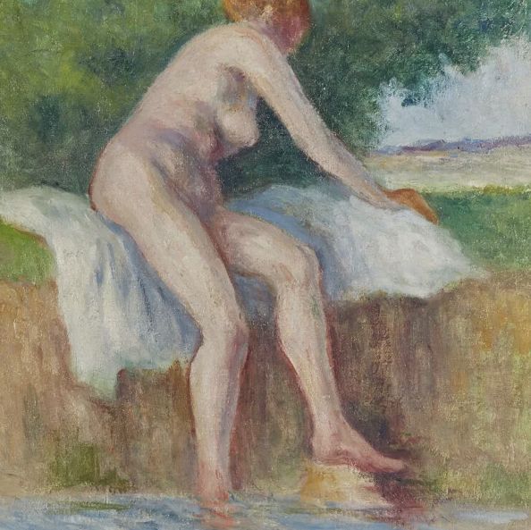 Luce, nu, huile sur toile