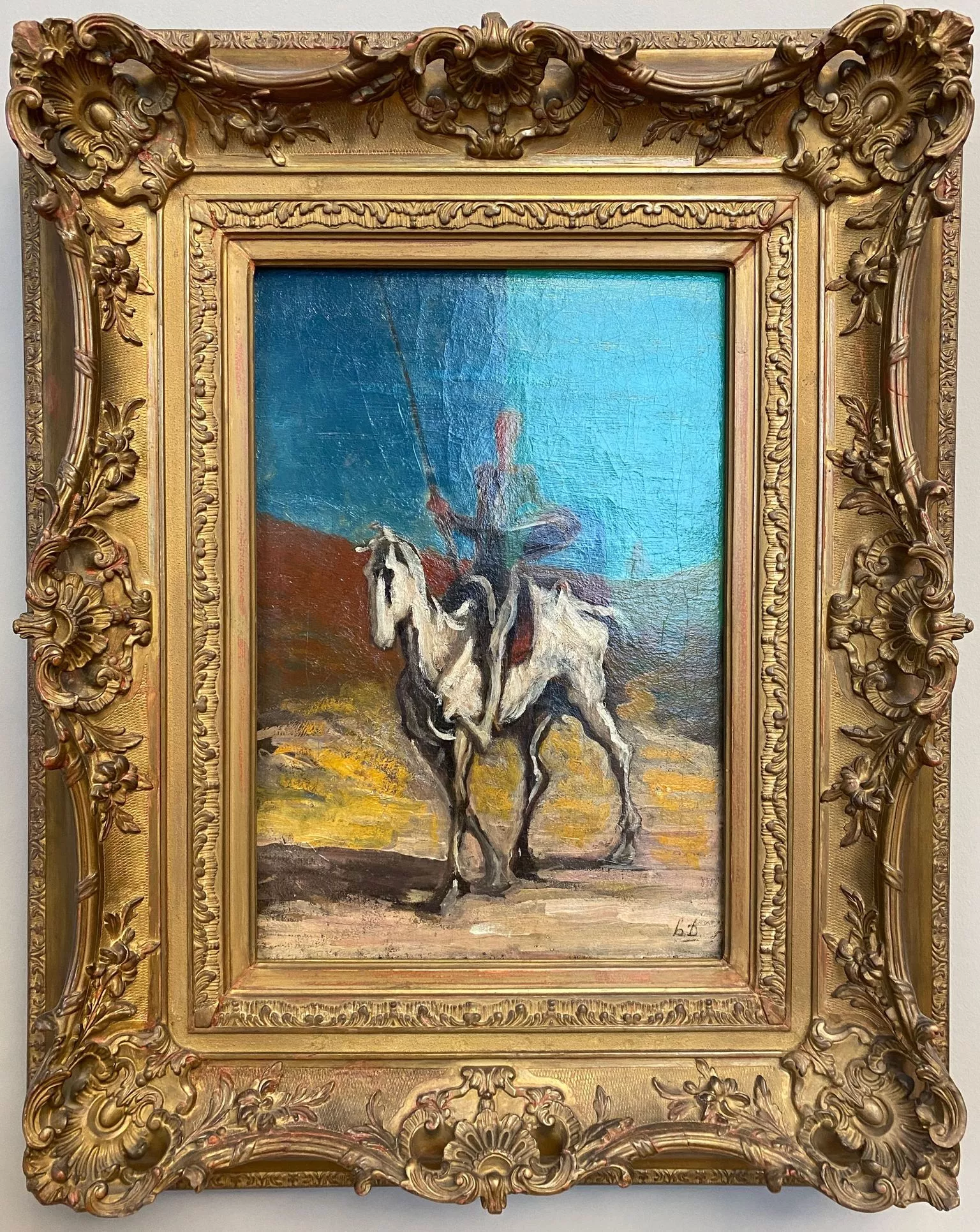 Honor&eacute; Daumier, huile sur toile