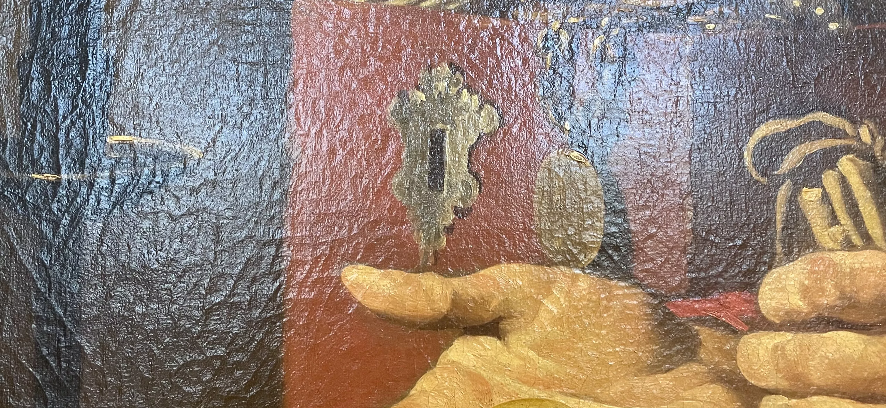 Stomer, huile sur toile, d&eacute;tail