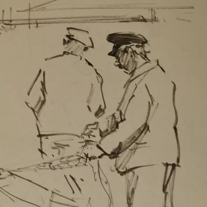 Othon Friesz, dessin &agrave; la plume