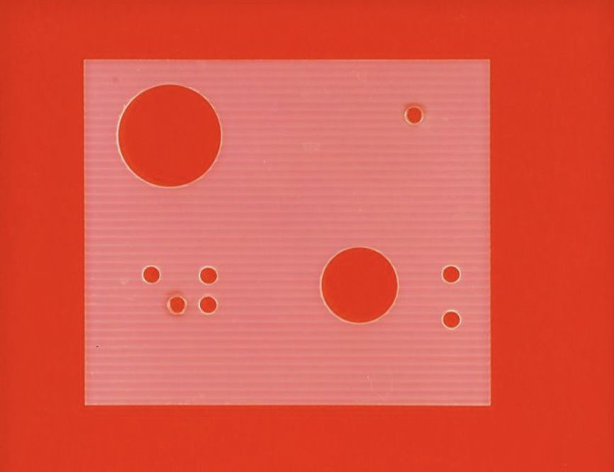 Nicolas Schöffer, Relief en plexiglas coloré