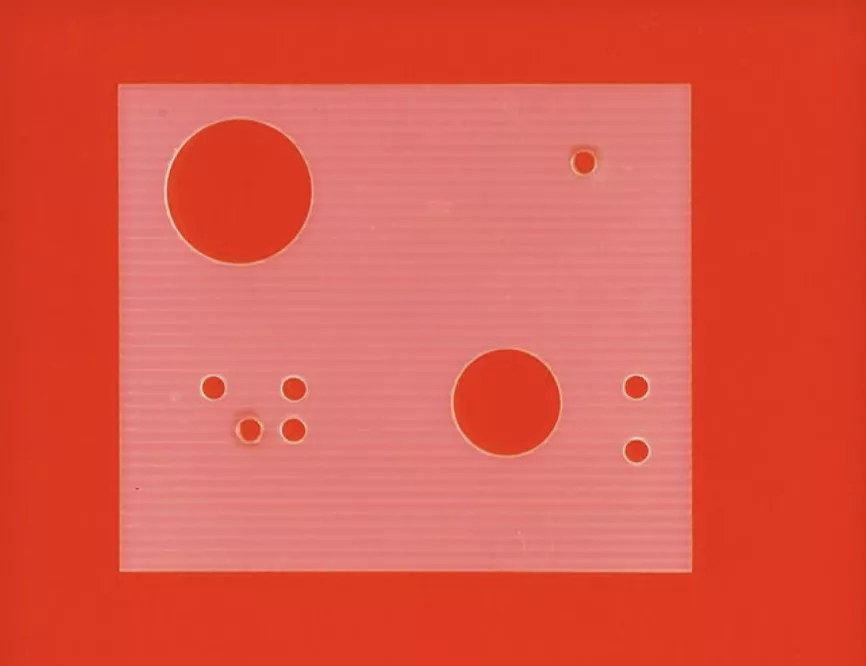 Nicolas Schöffer, Relief en plexiglas coloré