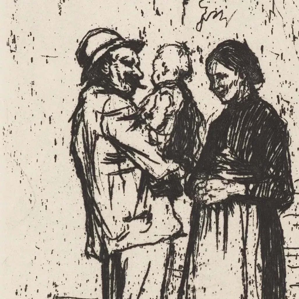 Käthe Kollwitz, gravure sur vélin