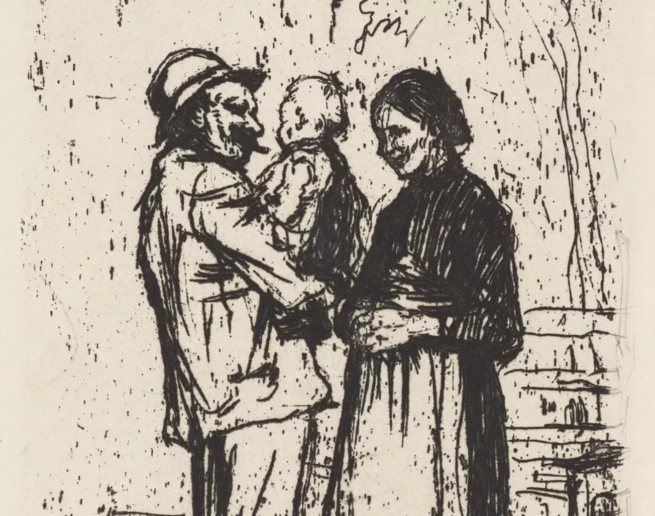 Käthe Kollwitz, gravure sur vélin