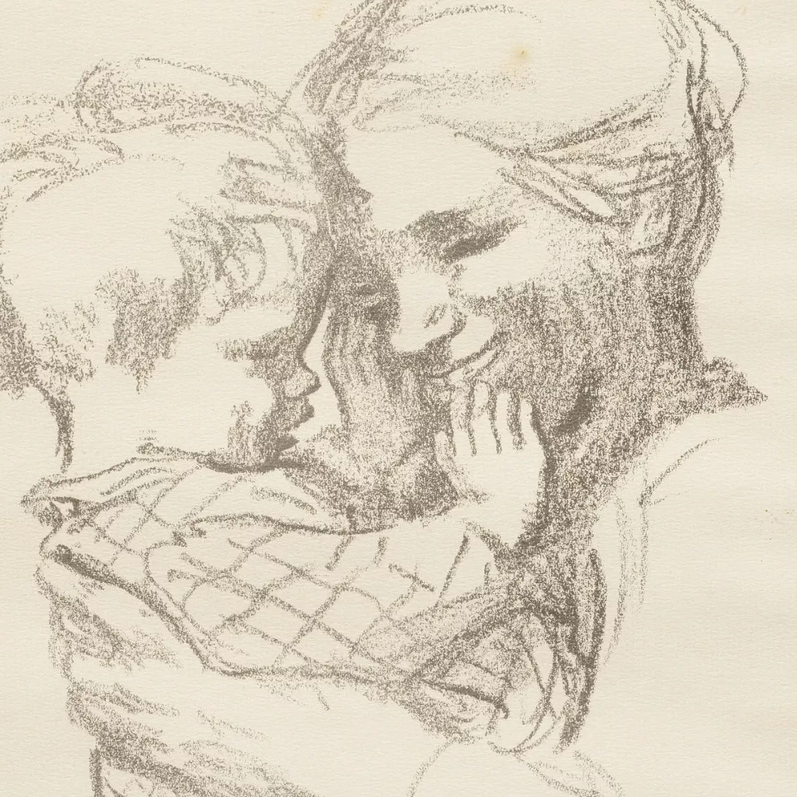K&auml;the Kollwitz, Lithographie sur v&eacute;lin