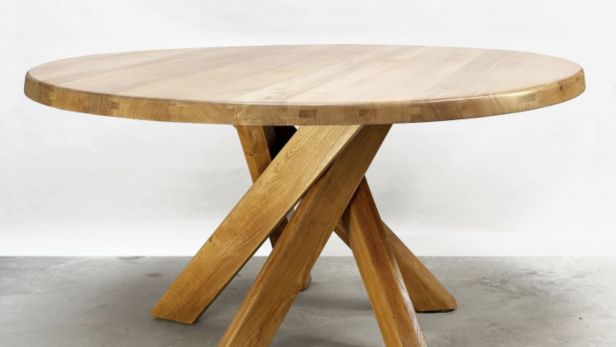 Pierre CHAPO (1927-1986) Table de salle à manger, circa 1978, modèle T21D dite Sfax