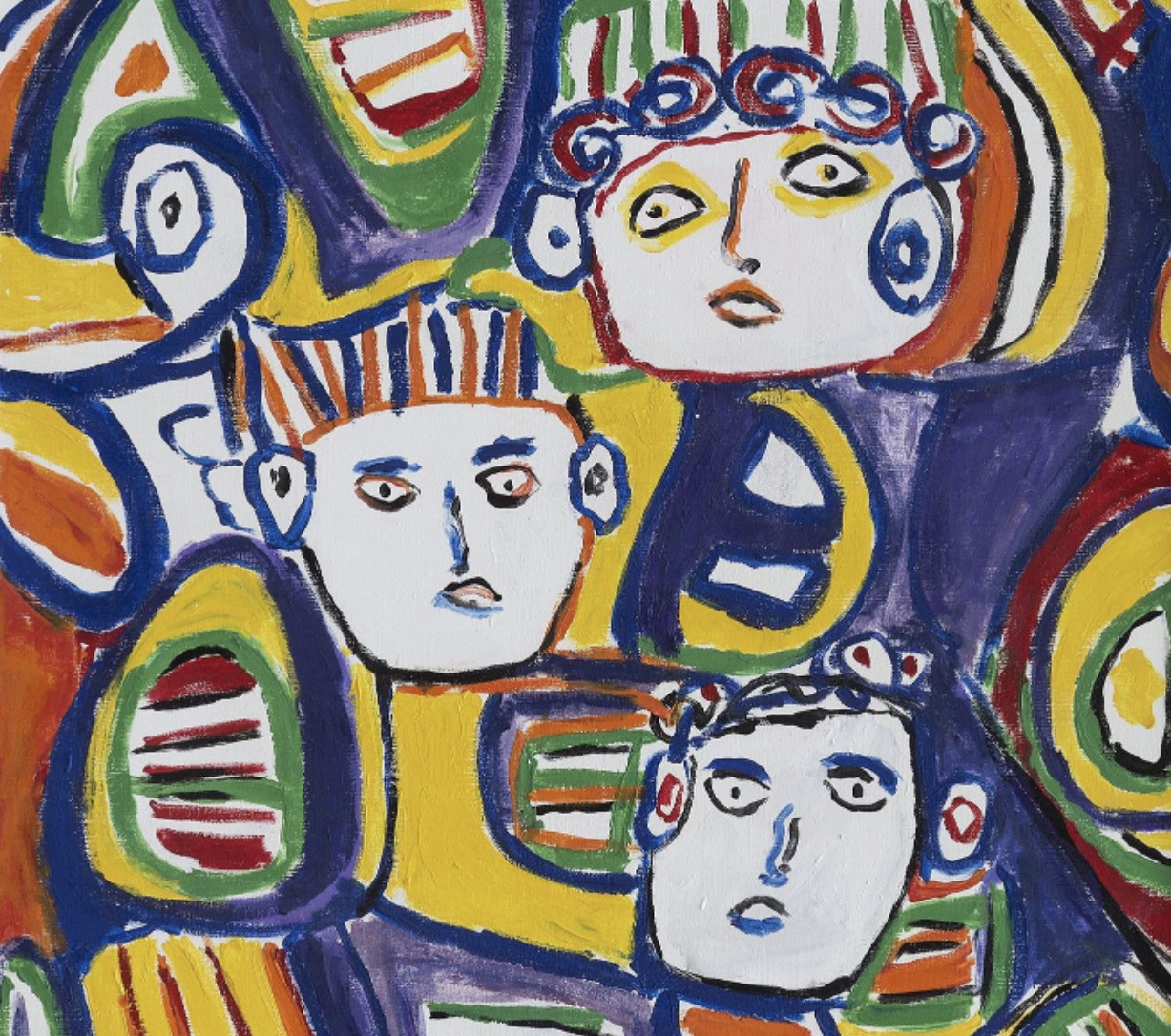 Chaïbia Talal, huile sur toile