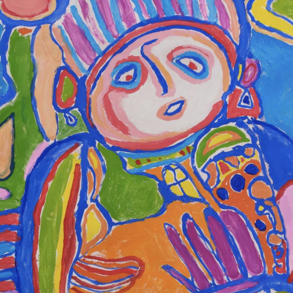 Chaïbia Talal, huile sur toile