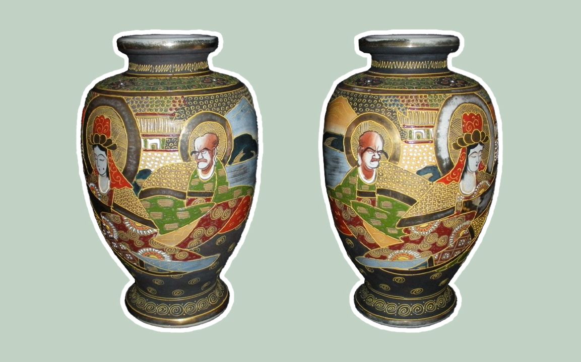 Vase japonais en porcelaine nippone