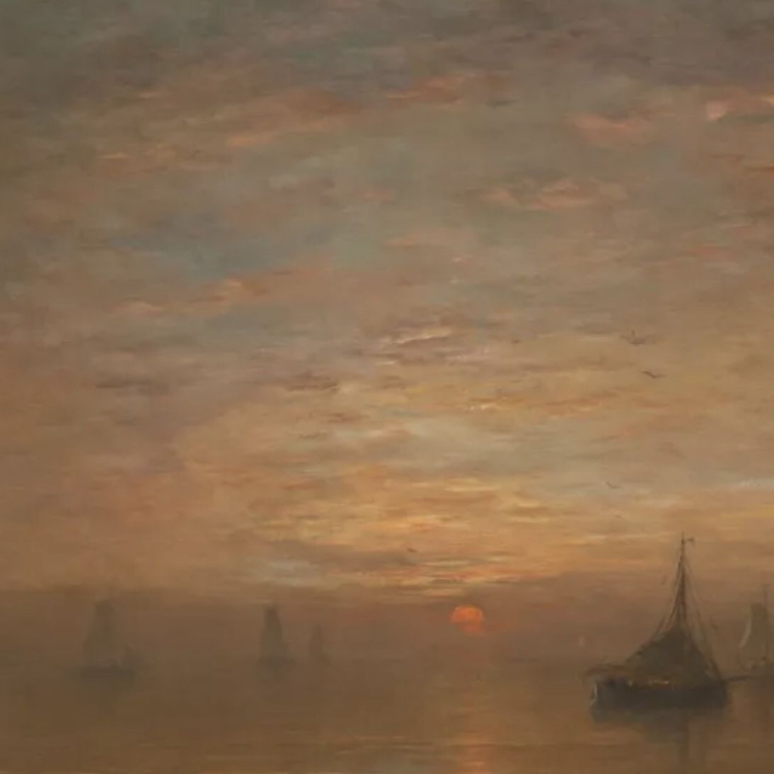 Hendrik Willem Mesdag, huile sur toile