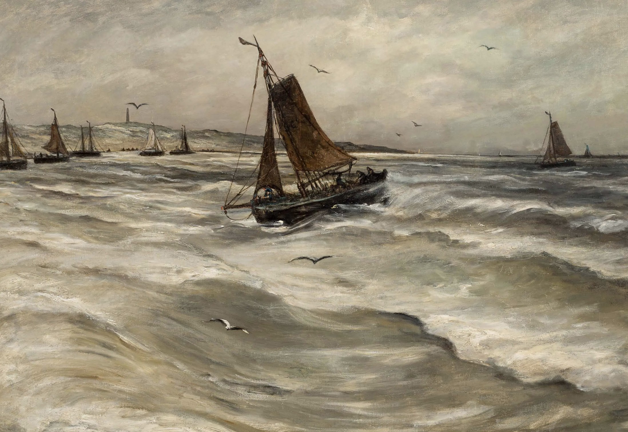 Hendrik Willem Mesdag, huile sur toile