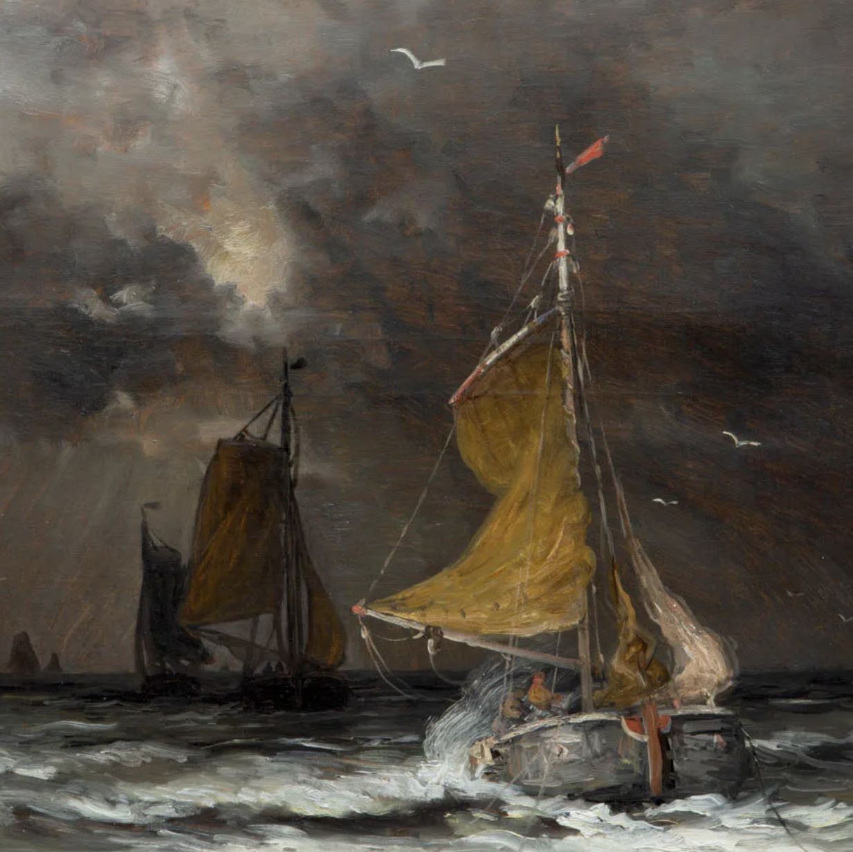 Hendrik Willem Mesdag, huile sur toile