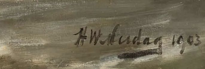 Signature de Hendrik Willem Mesdag