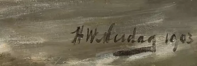 Signature de Hendrik Willem Mesdag