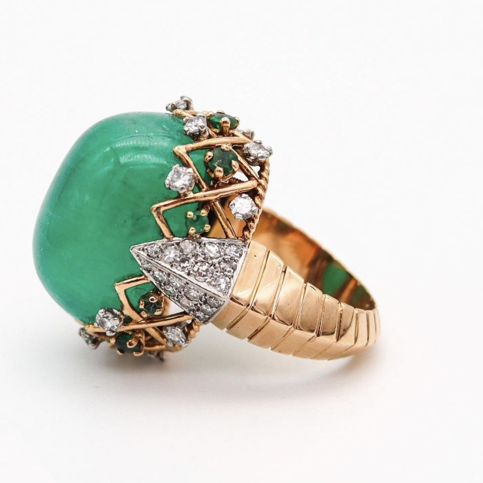 Pierre Sterlé, bague en or jaune et diamants