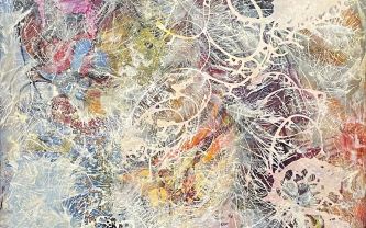 Janet Sobel, Voie lactée, techniques mixtes