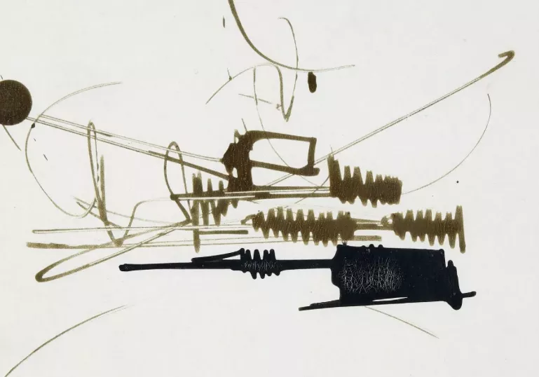 Georges Mathieu, lithographie