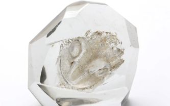 Aristide Colotte, presse papier en verre