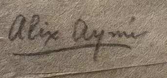 Siganture de Alix Aym&eacute;