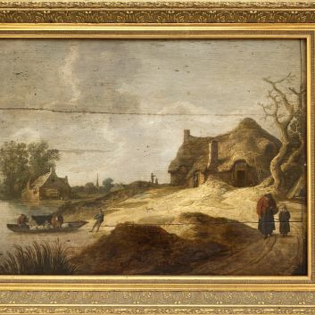 Entourage de JJ. VAN GOYEN (1596-1656), huile sur panneau