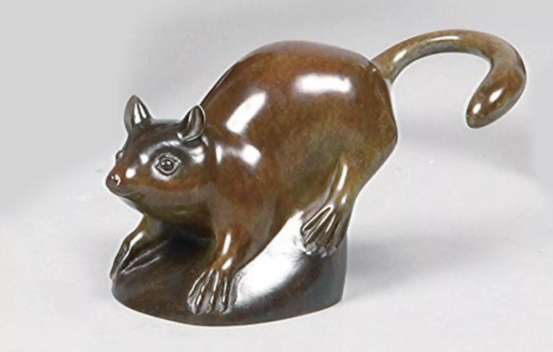 Francois Galoyer, bronze &agrave; patine brune