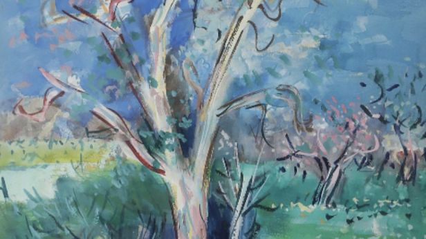 Jean DUFY (1888-1964) Vase d’anémones, Aquarelle