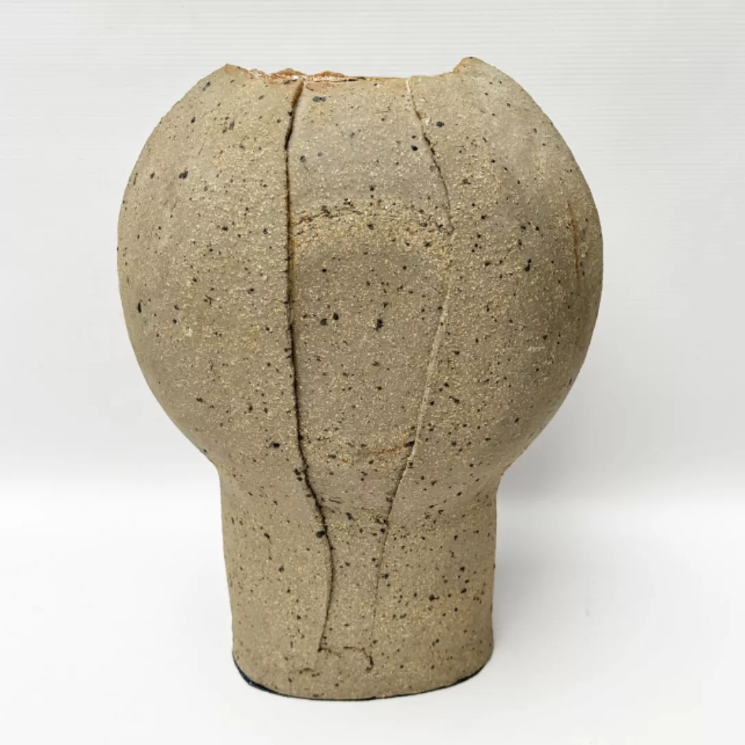 Jacques Pouchain, vase en gr&egrave;s, arri&egrave;re