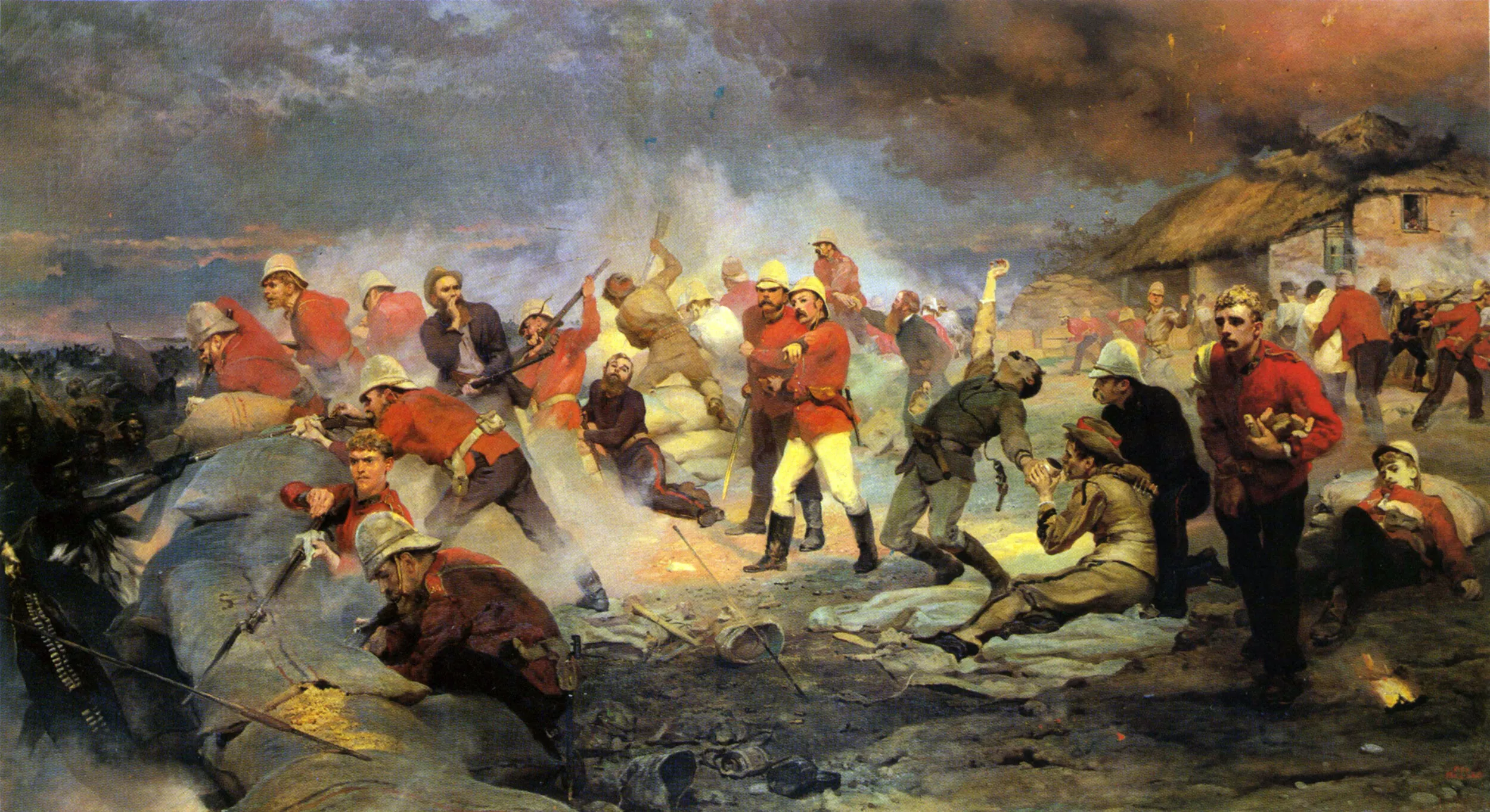 D'apr&egrave;s Elizabeth Thompson, huile sur toile