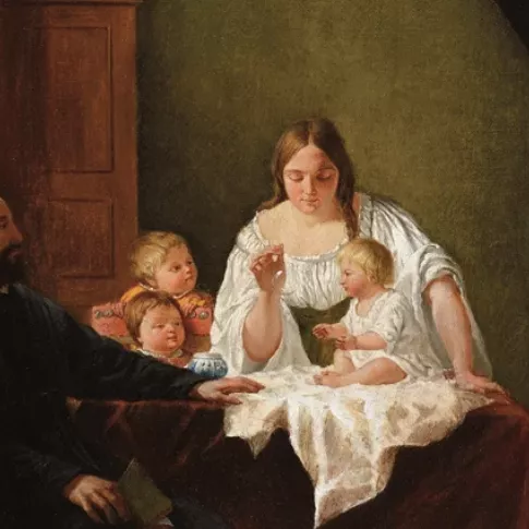 Ferdinand Georg W&auml;ldmuller, huile sur toile