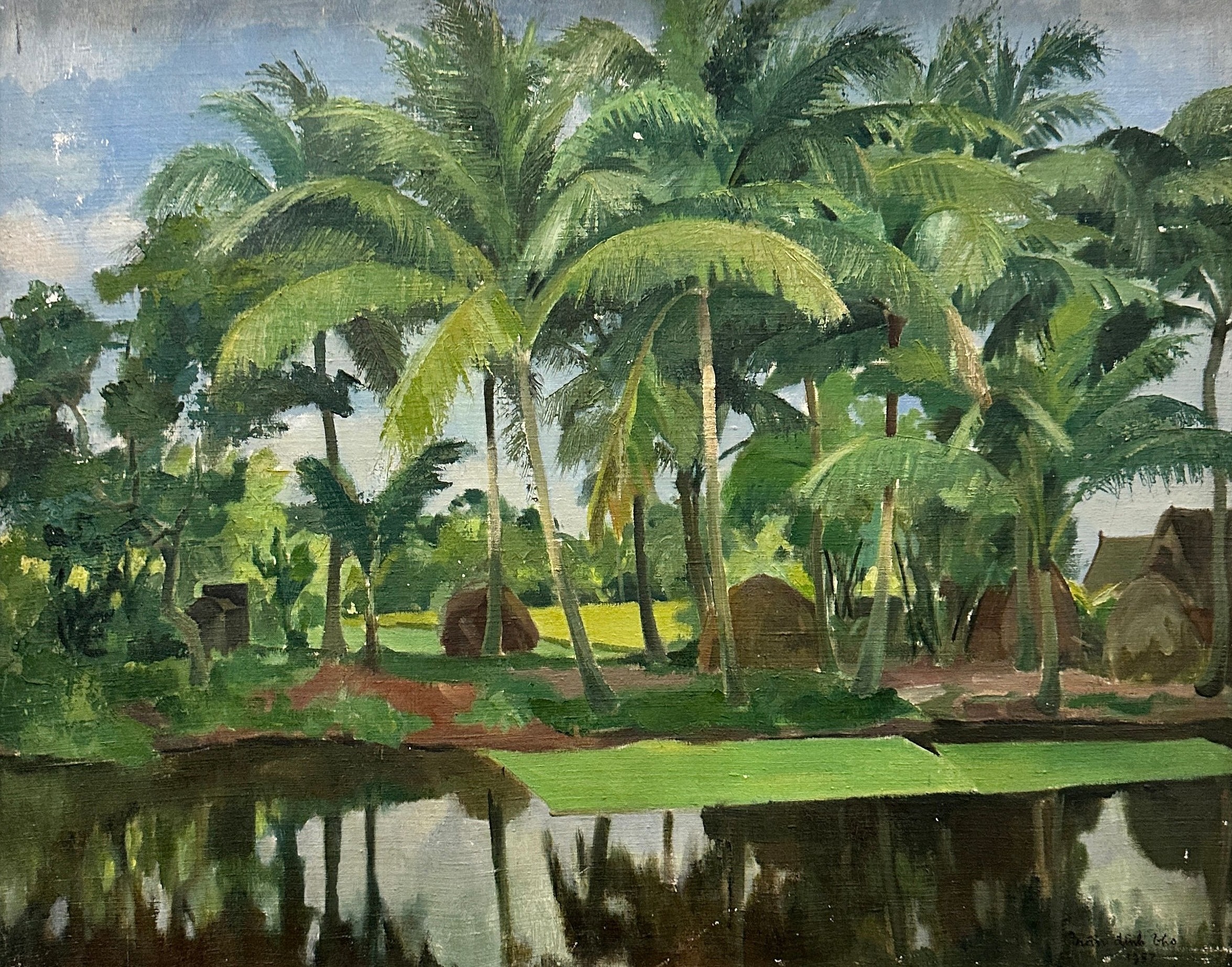 Tran Dinh Tho, huile sur toile