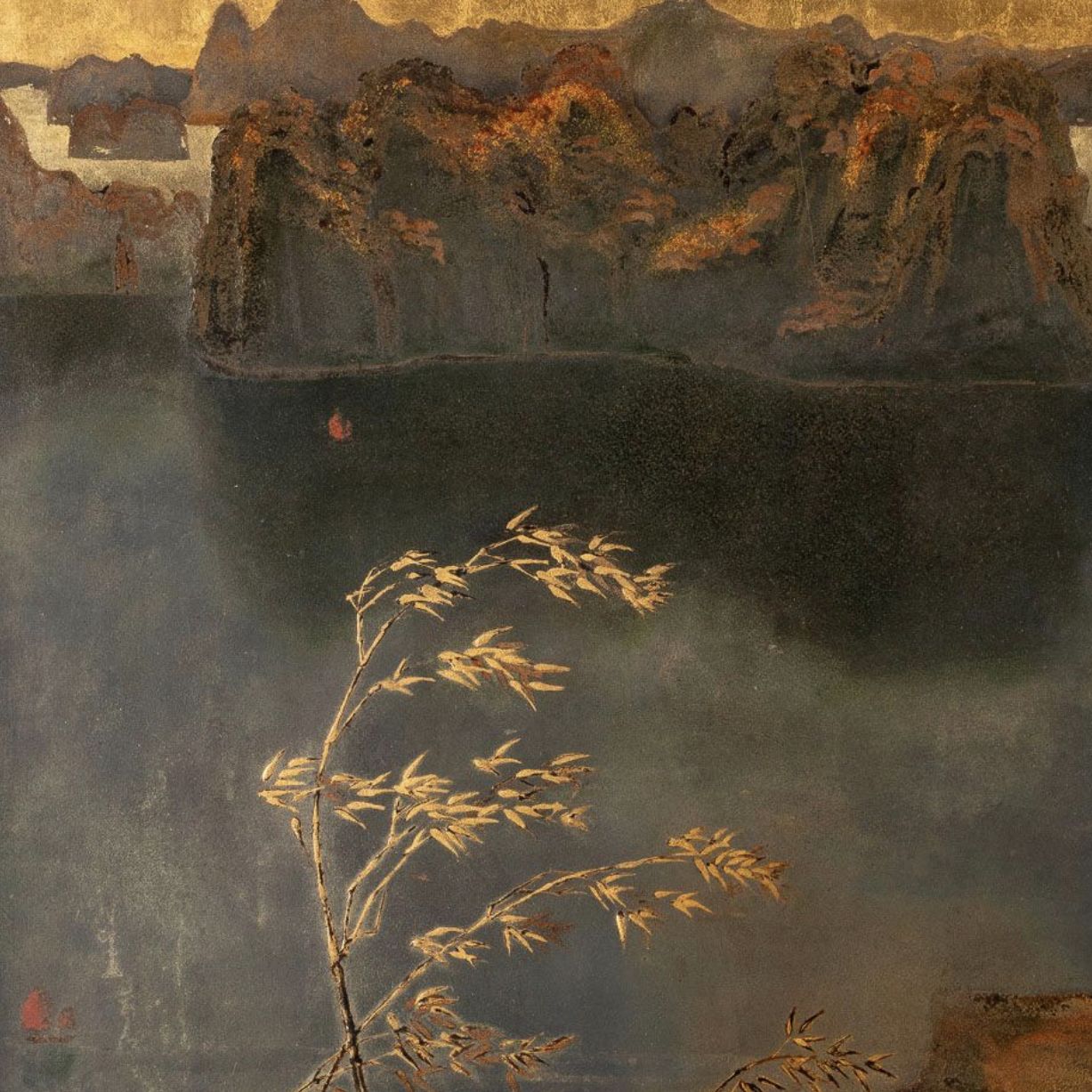 Tran Dinh Tho, laque sur panneau