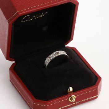 CARTIER, Love, Alliance en or gris 18k (750e)