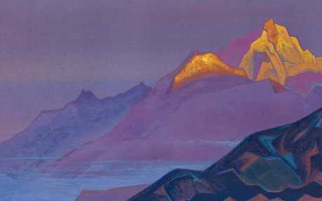 Nicolas Roerich, huile sur toile