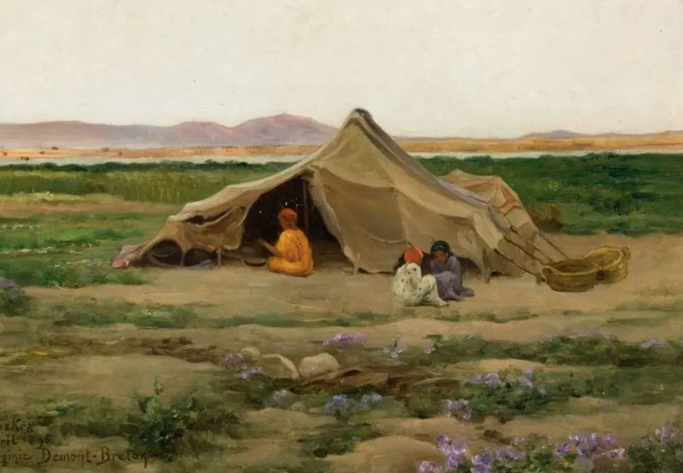 Virginie Demont Breton, huile sur toile