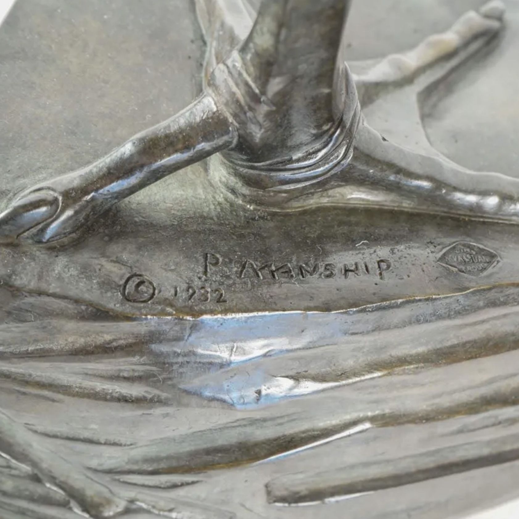 Paul Howard Manship, bronze, d&eacute;tail