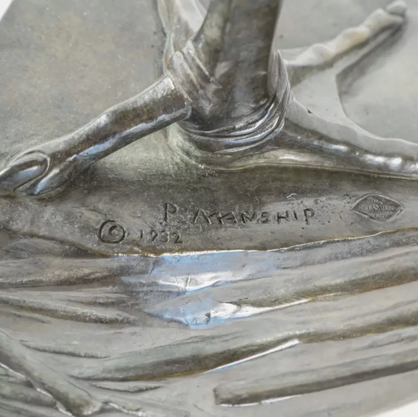Paul Howard Manship, bronze, d&eacute;tail