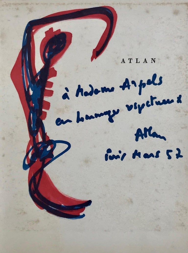 Atlan, dessin et signature