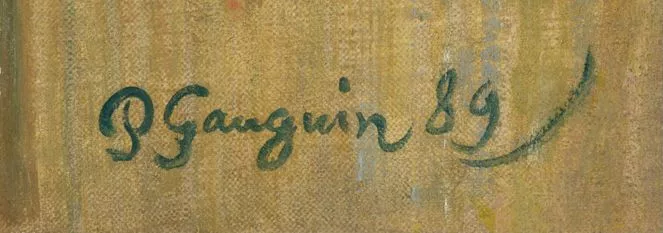 Signature de Paul Gauguin