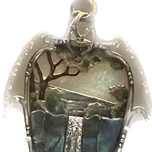 Broche art nouveau en or jaune et pierres pr&eacute;cieuses