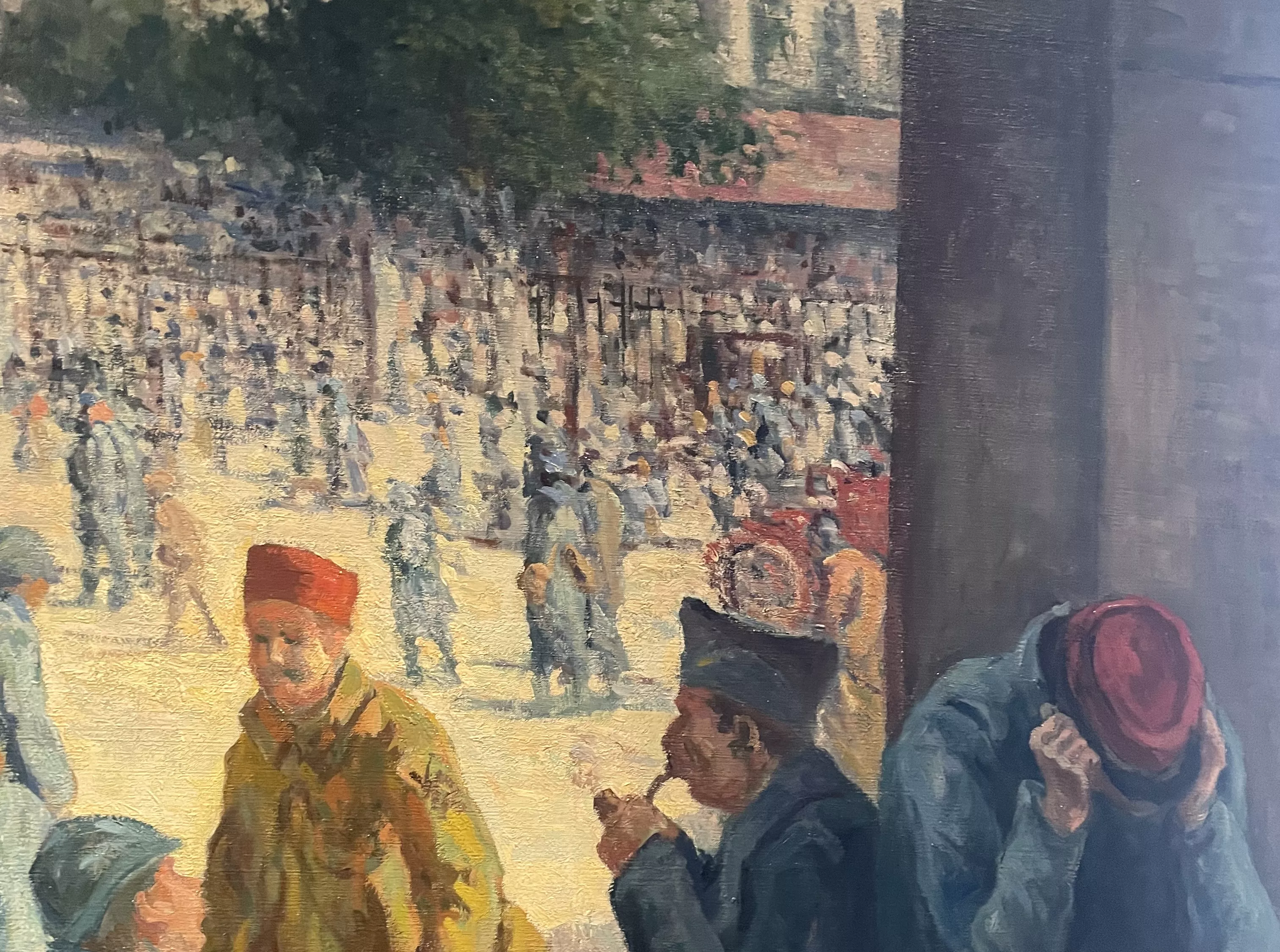 Luce, huile sur toile, d&eacute;tail