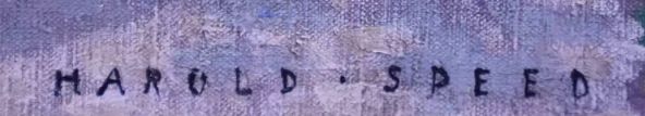 Signature de Harold Speed