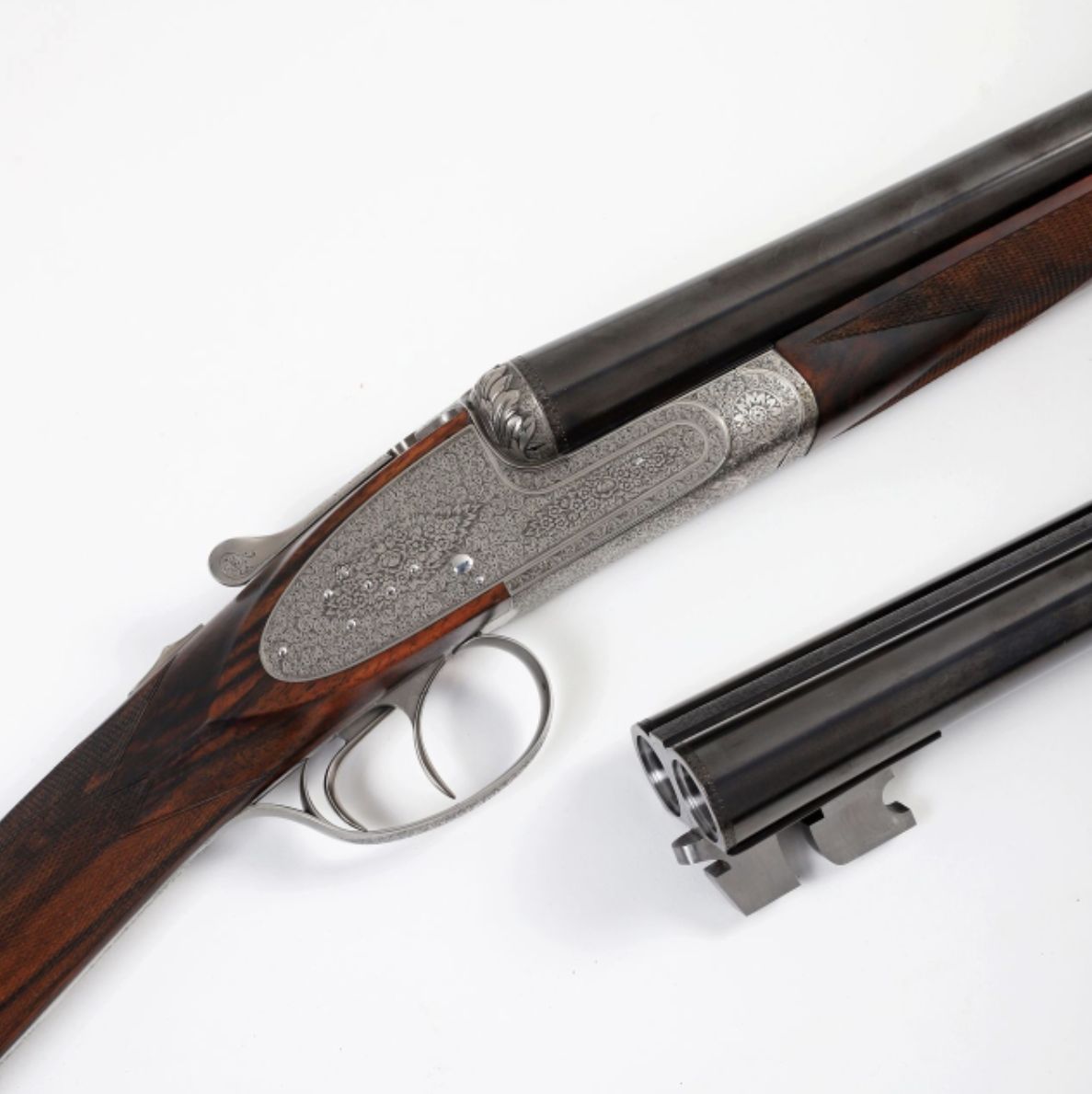 Fusil Granger à platine, détail du chien