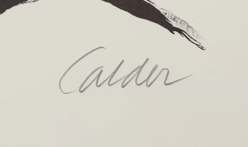Signature d'Alexander Calder