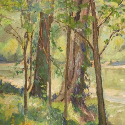 Theodore Robinson, huile sur toile
