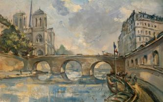 Theodore Robinson, huile sur toile