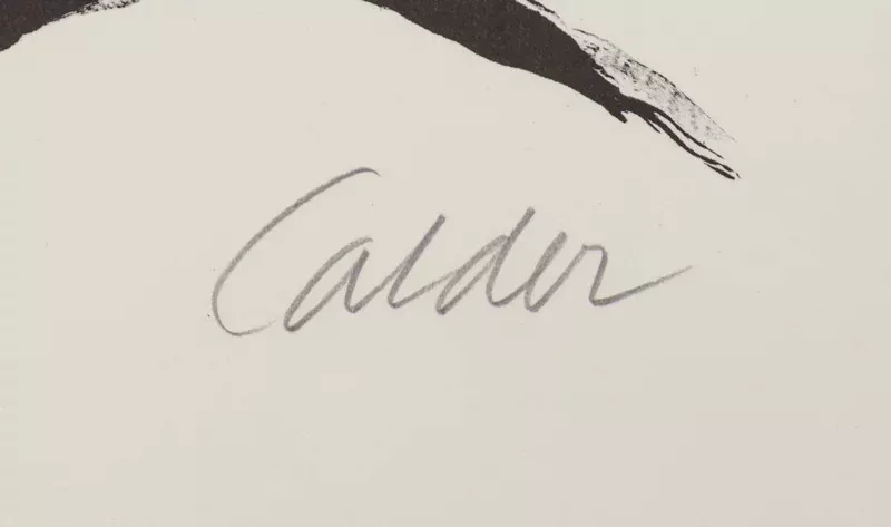 Signature de Alexander Calder