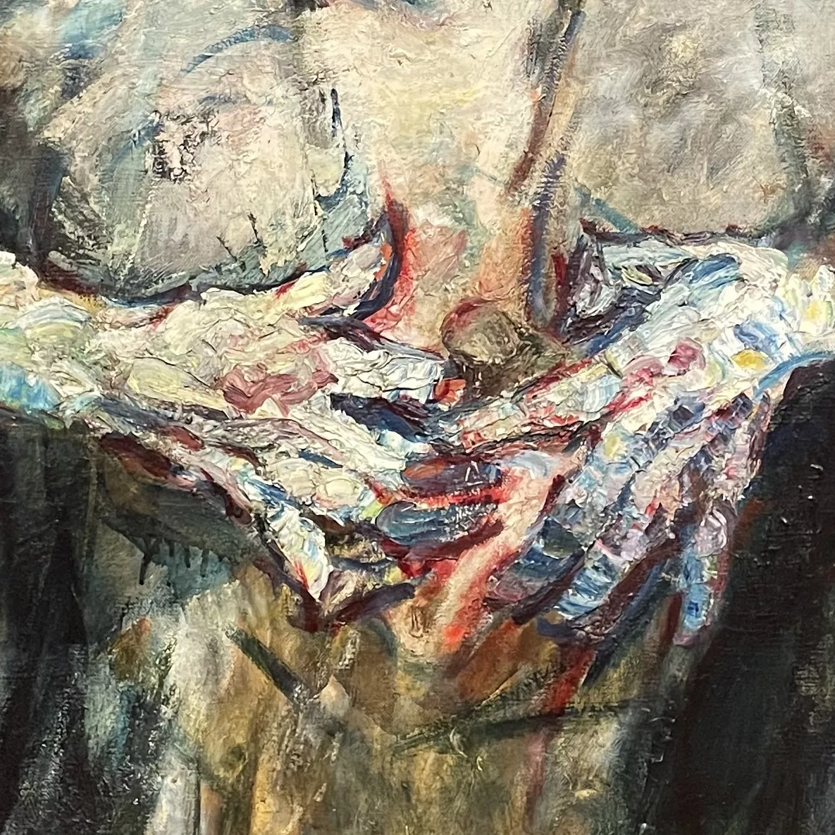 Schwarz Walbeeg, huile sur toile, d&eacute;tail