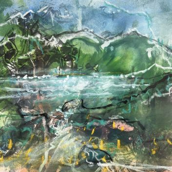Roberto MATTA (1911-2002), Composition, Gouache sur toile