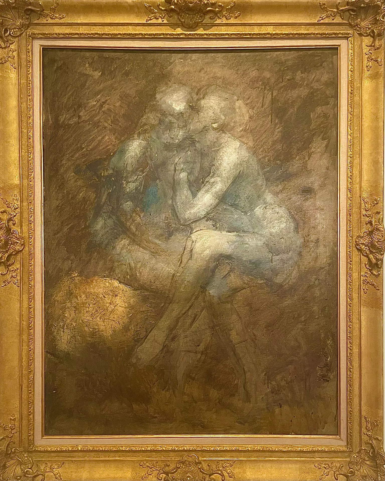 Carpeaux, huile sur toile