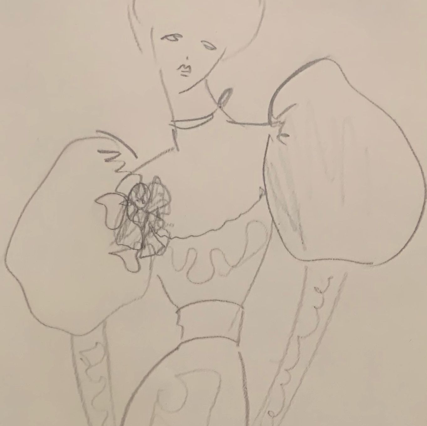 Saint Laurent, dessin d'étude